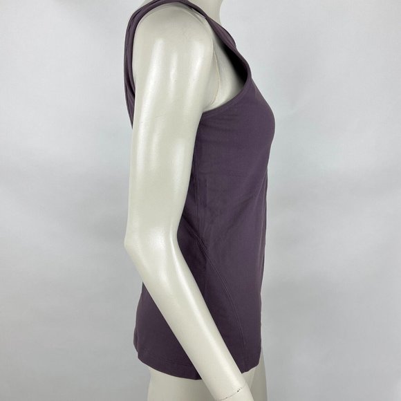 Lululemon‎ Tank Top Women 8? Round Neck Deep V Back Stretch Luon Sleeveless - Picture 4 of 8